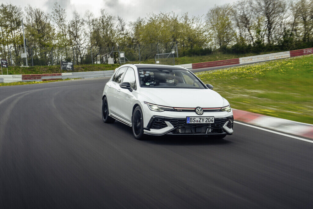 Car on racing track